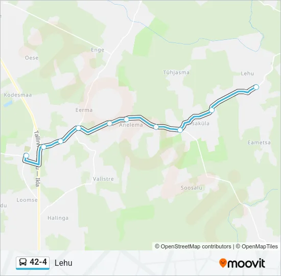 42-4 Bus Line Map