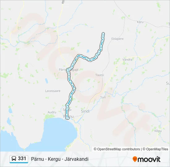 331 Bus Line Map