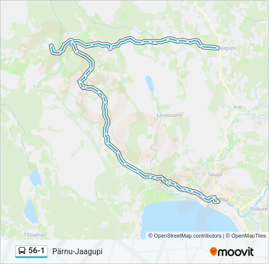 Автобус 56-1: карта маршрута