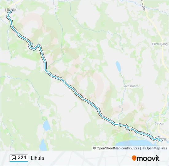 Автобус 324: карта маршрута