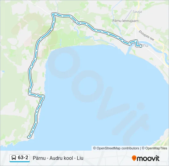 Автобус 63-2: карта маршрута