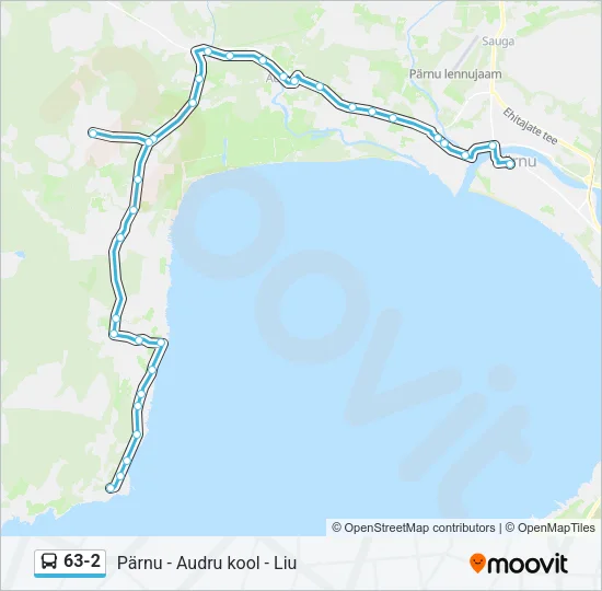 Автобус 63-2: карта маршрута