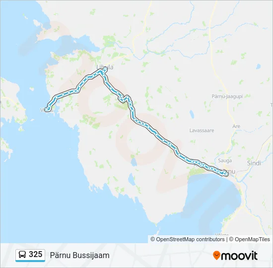 325 Bus Line Map