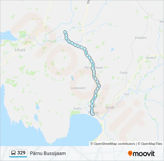 329 Bus Line Map