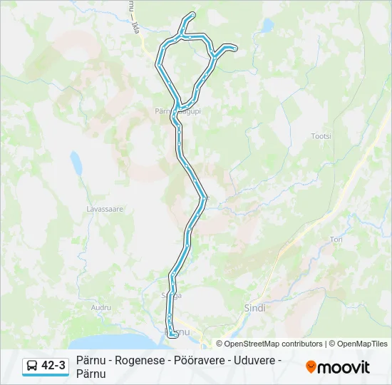 42-3 Bus Line Map