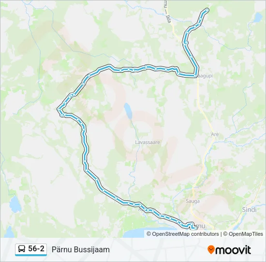 56-2 Bus Line Map
