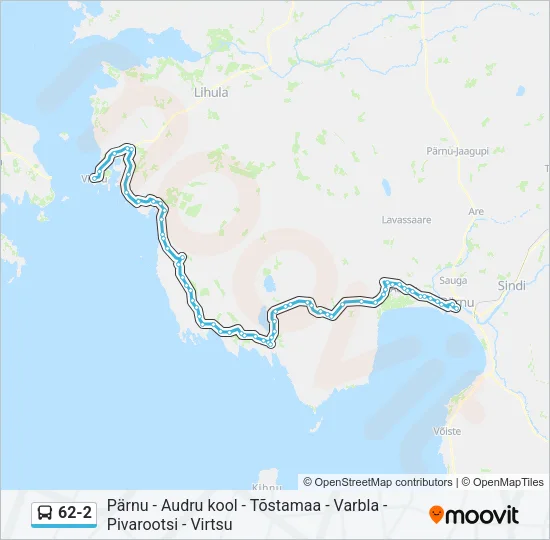 62-2 Bus Line Map