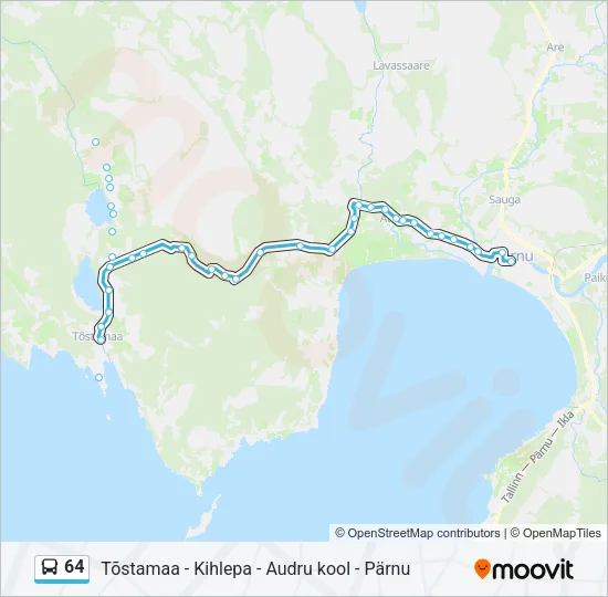 64 Bus Line Map