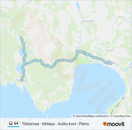 64 Bus Line Map