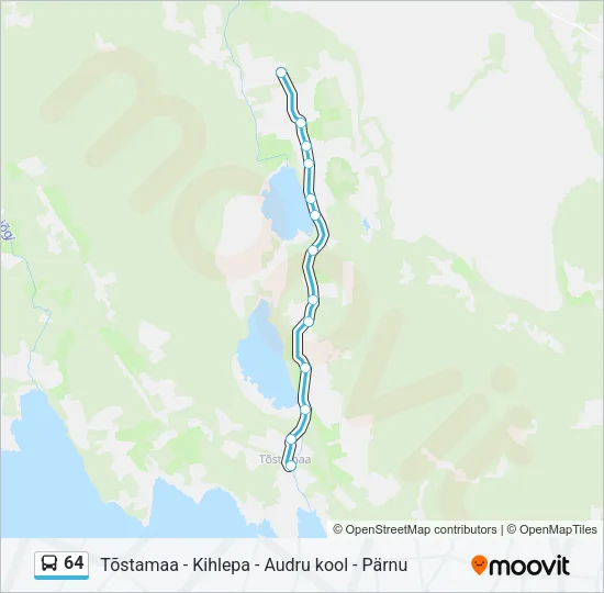 64 Bus Line Map