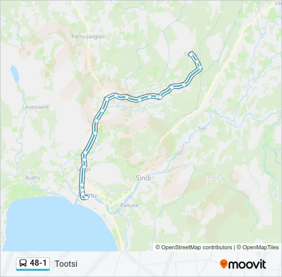 Автобус 48-1: карта маршрута