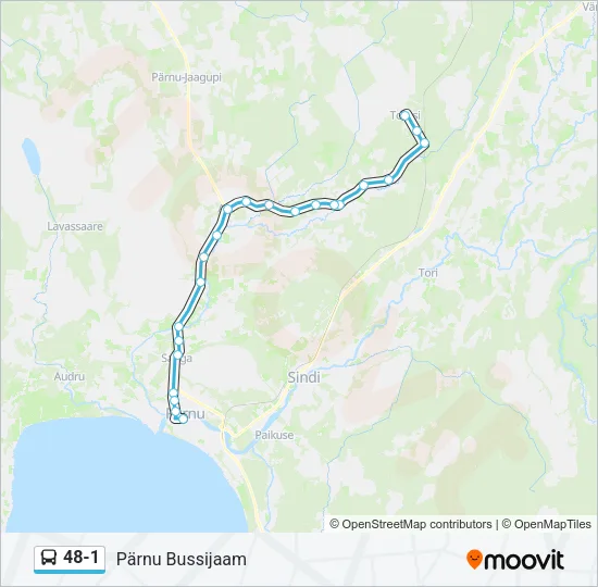 48-1 Bus Line Map
