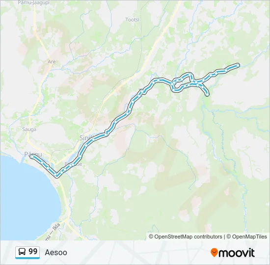99 Bus Line Map