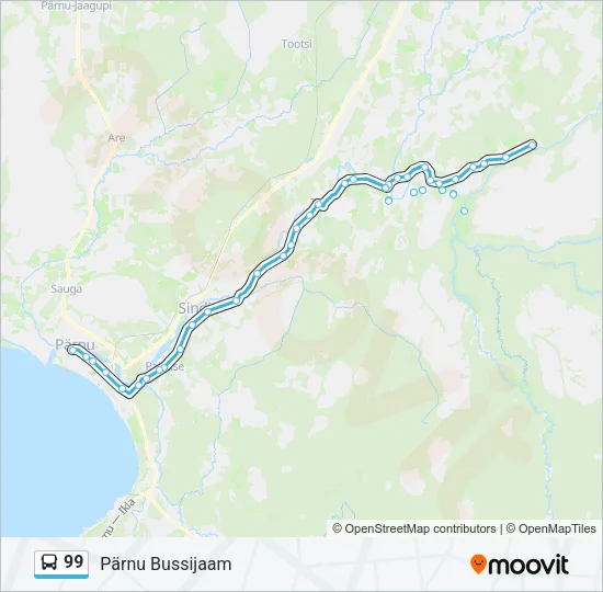 99 Bus Line Map