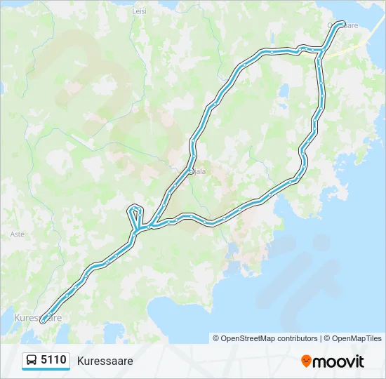 5110 Bus Line Map