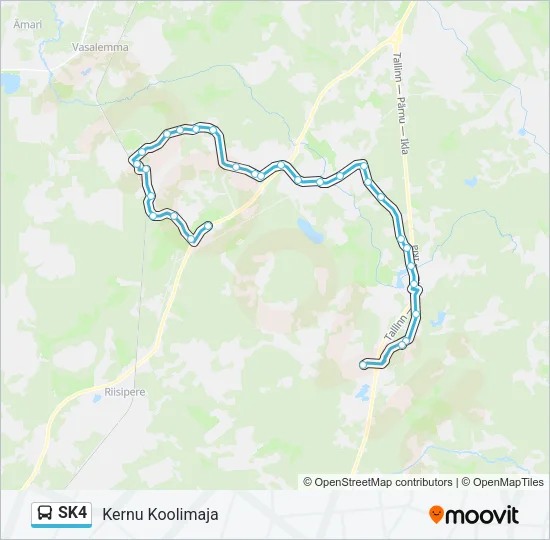 SK4 Bus Line Map