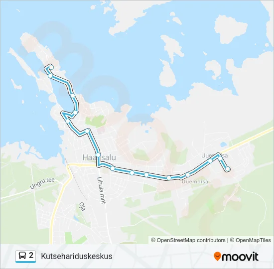 2 Bus Line Map