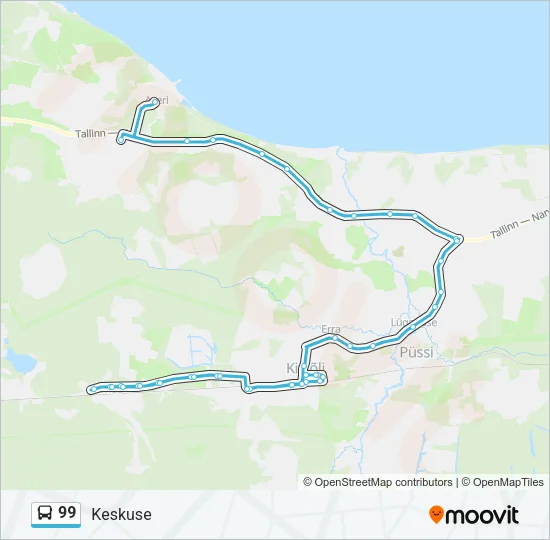 99 Bus Line Map