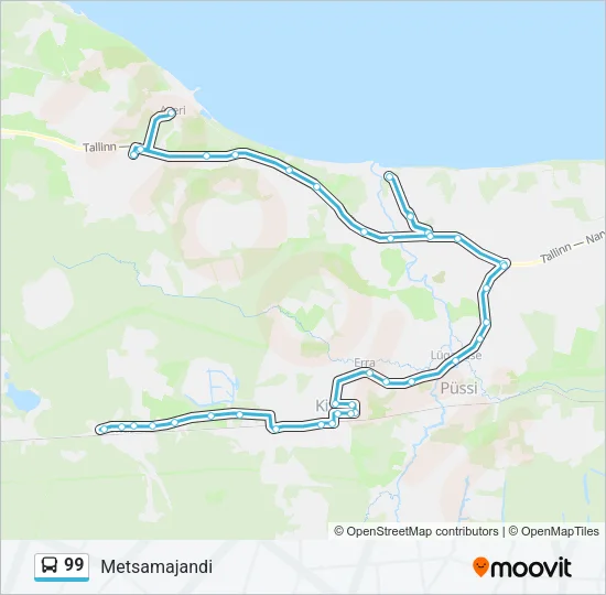 99 Bus Line Map