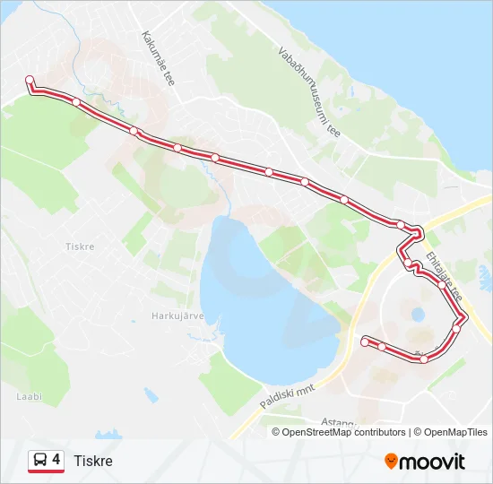 4 Bus Line Map