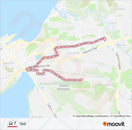 7 Bus Line Map