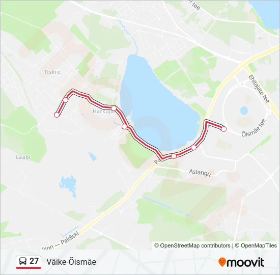 27 Bus Line Map