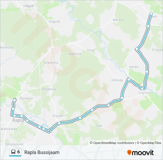 6 Bus Line Map