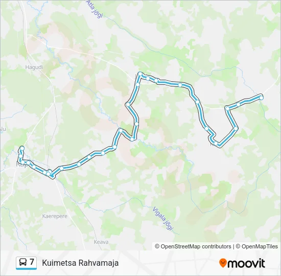 Автобус 7: карта маршрута