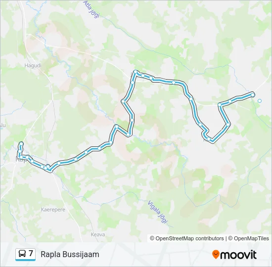 7 Bus Line Map