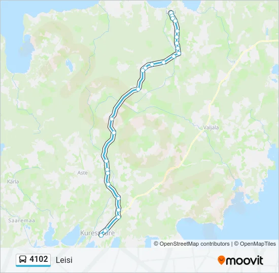 4102 Bus Line Map
