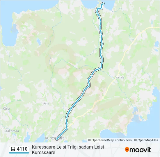 4110 Bus Line Map