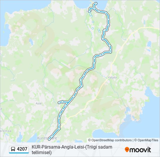 4207 bus Line Map