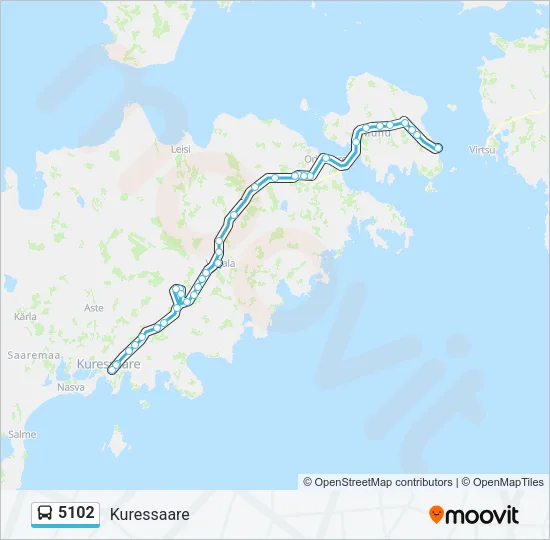 5102 Bus Line Map
