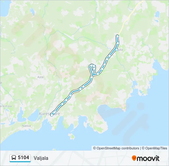 5104 Bus Line Map