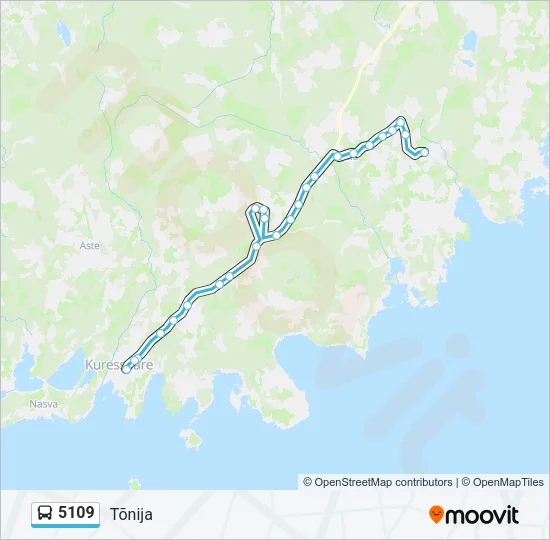 5109 Bus Line Map