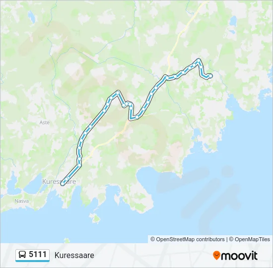 5111 Bus Line Map