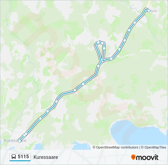 Автобус 5115: карта маршрута