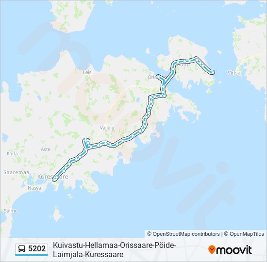 5202 bus Line Map