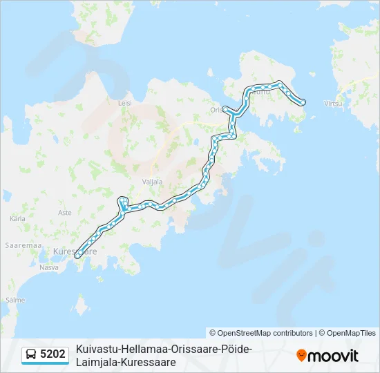 5202 Bus Line Map