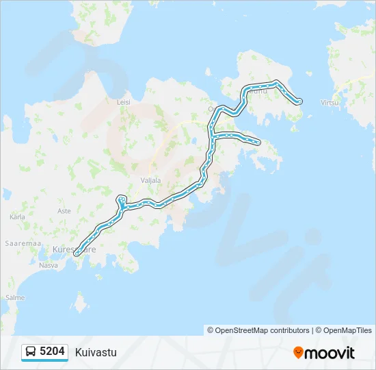 5204 Bus Line Map