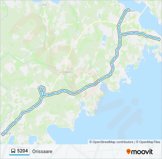 5204 Bus Line Map