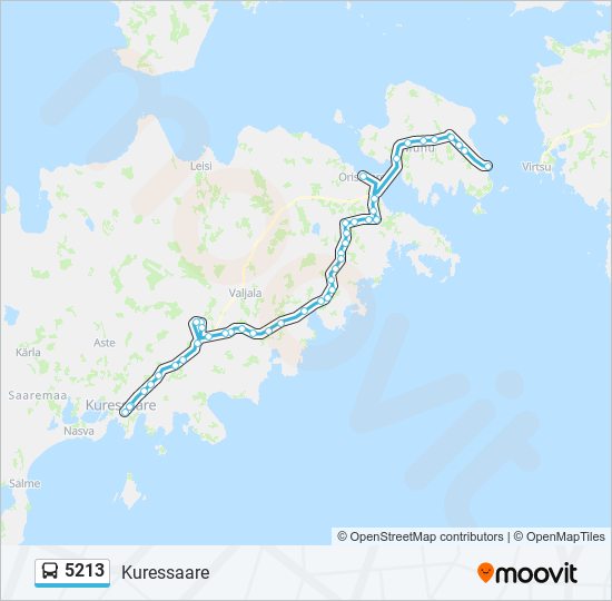 5213 bus Line Map