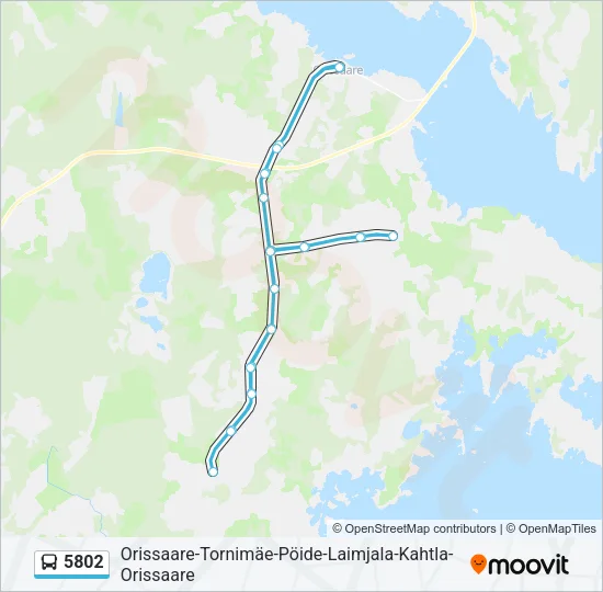 5802 Bus Line Map