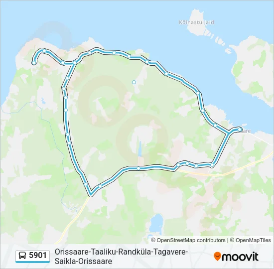 5901 Bus Line Map