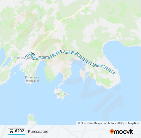 6202 bus Line Map