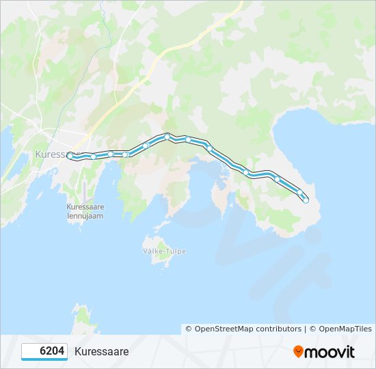 Автобус 6204: карта маршрута