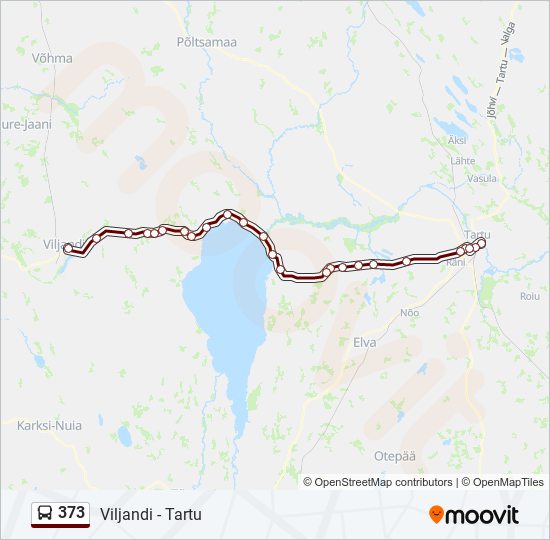 373 bus Line Map