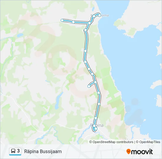 3 Bus Line Map
