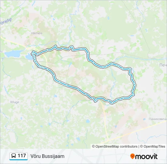 117 Bus Line Map