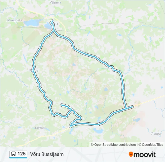 Автобус 125: карта маршрута